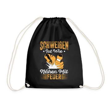 Soudure à coudre avec le cadeau de machine à souder au feu - Sac de sport léger - noir - Devant