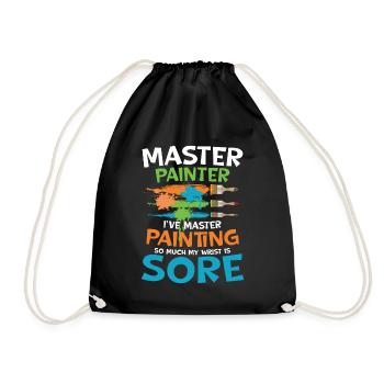 Master Painter I've Master Painting - Turnbeutel - Schwarz - Vorne