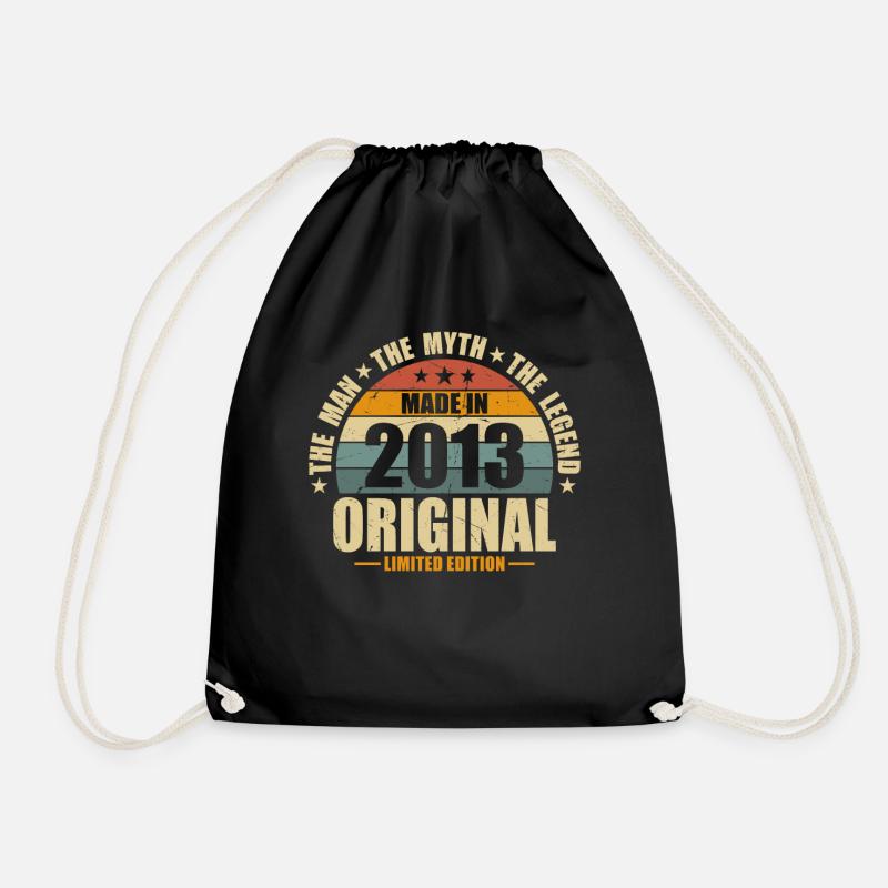 Vintage Legend 2013 - Geschenk zum Jubiläum - Turnbeutel - Schwarz