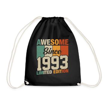 Millésime depuis 1993 : 30/31 ans - Sac de sport léger - noir - Devant