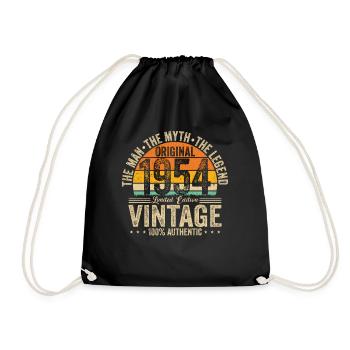Chemise d’anniversaire originale de 1954 - Sac de sport léger - noir - Devant
