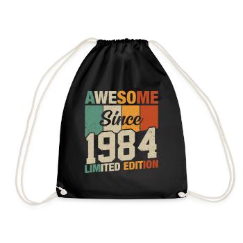 Legendary since 1984 - Drawstring Bag - black - Front