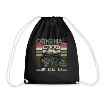 Millésime 1984 - Sac de sport léger - noir - Devant