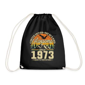 Cadeau d’anniversaire 1973 - Sac de sport léger - noir - Devant