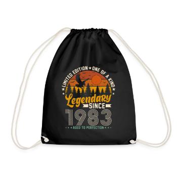 1983 - Year of Legends - Drawstring Bag - black - Front