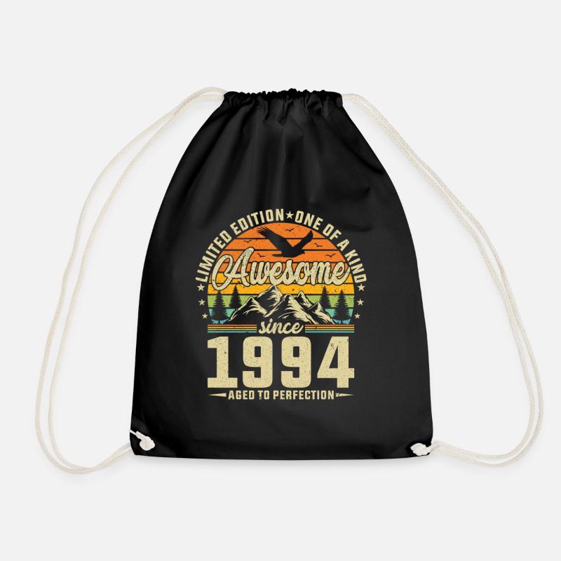 1994 - Geburtstagslegende - Turnbeutel - Schwarz