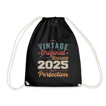Legendär Seit November 2025 - 2025 - Turnbeutel - Schwarz - Vorne