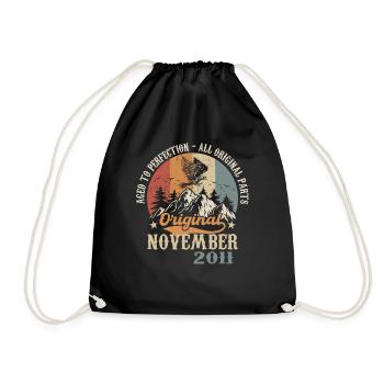Anniversaire en Novembre 2011 - Novembre 2011 - Sac de sport léger - noir - Devant