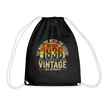 Millésime 1936 : Légende d’anniversaire - Sac de sport léger - noir - Devant