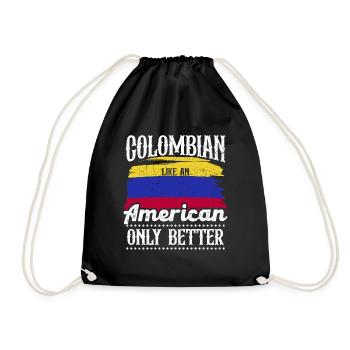 Colombien Amérique du Sud Pays d’origine Amérique latine - Sac de sport léger - noir - Devant