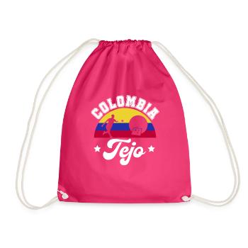 Kolumbien Tejospieler Baseball Meisterschaft - Turnbeutel - Fuchsia - Vorne