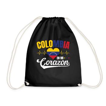 Colombie En Mi Corazon Sagesse Colombiens - Sac de sport léger - noir - Devant