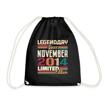 Légendaire depuis novembre 2014 - Cadeau 2014 - Sac de sport léger - noir - Devant