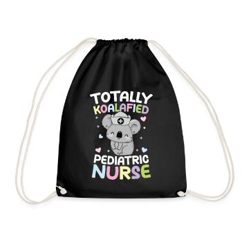 Totally Koalafied Pediatric Nurse - Turnbeutel - Schwarz - Vorne