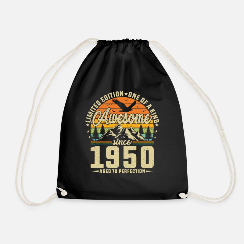 1950: Zeitlose Eleganz - Turnbeutel - Schwarz