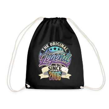 18ème anniversaire 2006 millésime millésime - Sac de sport léger - noir - Devant