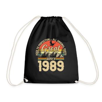1989 - A legendary year - Drawstring Bag - black - Front