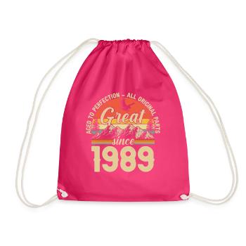 1989 - A legendary year - Drawstring Bag - fuchsia - Front