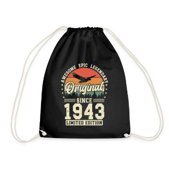 1943: Zeitlos Legendär - Turnbeutel - Schwarz - Vorne