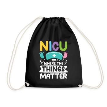 Nicu Where The Things Matter - Turnbeutel - Schwarz - Vorne