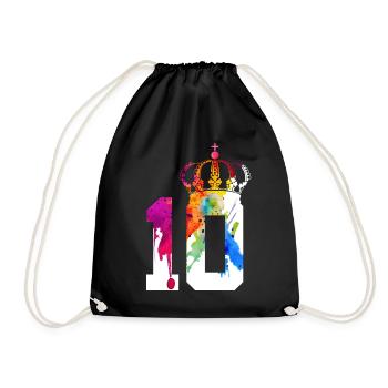 ROI 10 ANS REINE 10E ANNIVERSAIRE - Sac de sport léger - noir - Devant