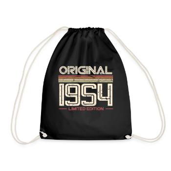 1954 année de naissance 70e anniversaire - Sac de sport léger - noir - Devant