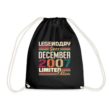 Légendaire depuis décembre 2007 Millésime décembre 2007 - Sac de sport léger - noir - Devant