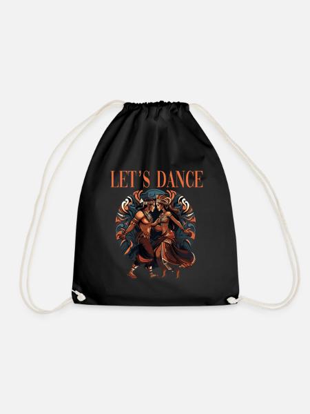 Let's Dance Tribal Dance Kultureller Tanz - Turnbeutel - Schwarz