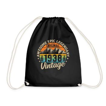 Legendary 86th birthday 1938 - Drawstring Bag - black - Front