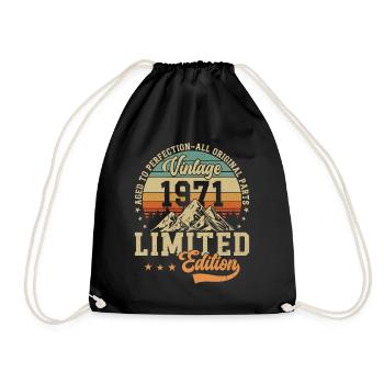 Legendary 53rd birthday 1971 - Drawstring Bag - black - Front