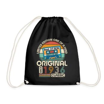 Millésime 1936 - Une année légendaire ! - Sac de sport léger - noir - Devant