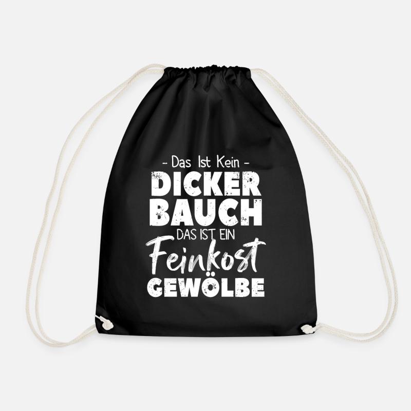 Feinkostgewölbe Spruch - Turnbeutel - Schwarz