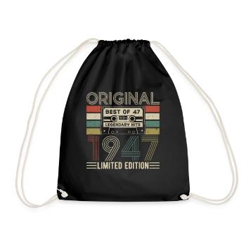 Légende d’anniversaire 1947 - Sac de sport léger - noir - Devant