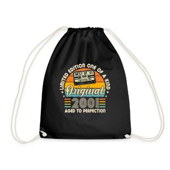 Année de naissance légendaire 2001 - Sac de sport léger - noir - Devant