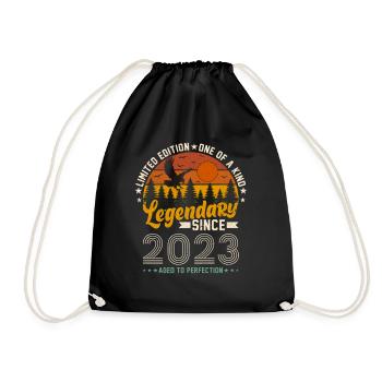 Légendaire Né en 2023 - Sac de sport léger - noir - Devant