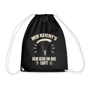Mir reichts ich geh in die luft - Turnbeutel - Schwarz - Vorne