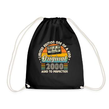 Legendäres Geburtstagskind 2000 - Turnbeutel - Schwarz - Vorne