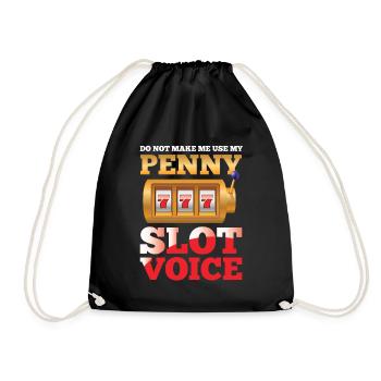 My Penny Slot Voice - Turnbeutel - Schwarz - Vorne