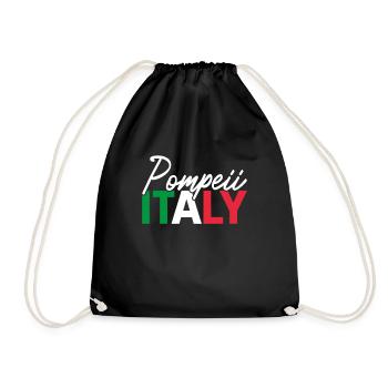 Pompeii, Italy, Italian Volcano, Nature Conservation - Drawstring Bag - black - Front