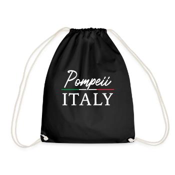Pompeii Italy Vulkanausbruch - Turnbeutel - Schwarz - Vorne
