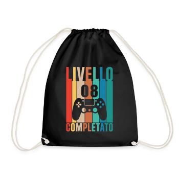 Niveau 8 Terminé - Sac de sport léger - noir - Devant