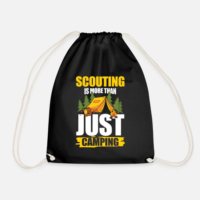 Scouting Is More Than Just Camping - Turnbeutel - Schwarz