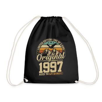 Vintage Vintage 1997 - Un original depuis 27 ans - Sac de sport léger - noir - Devant