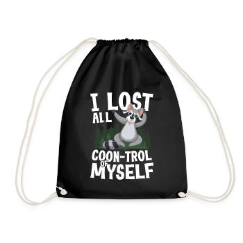 I Lost All Coon-Trol für einen Waschbär-Fan - Turnbeutel - Schwarz - Vorne