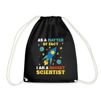 En fait, je suis un spécialiste des fusées - Sac de sport léger - noir - Devant