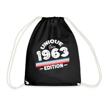Unique depuis 1963 Edition Anniversaire Millésime 1963 - Sac de sport léger - noir - Devant