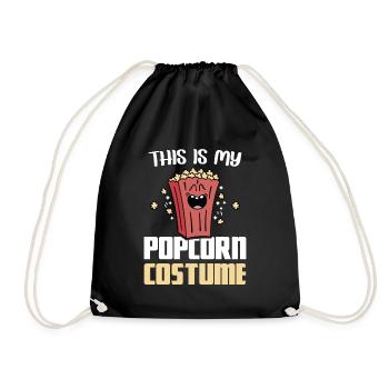 Costume de pop-corn Popcorn maïs soufflé Machine à pop-corn - Sac de sport léger - noir - Devant