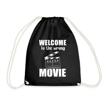Bienvenue Dans Le Mauvais Film Kinospruch Leben - Sac de sport léger - noir - Devant