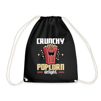 Crunchy Popcorn Delight Costume Popcorn Machine - Sac de sport léger - noir - Devant