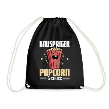 Délice de maïs soufflé croustillant - Machine à maïs soufflé - Sac de sport léger - noir - Devant